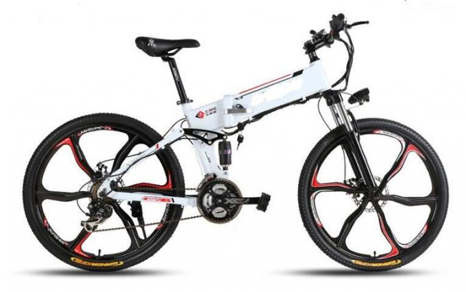 50km/H 350w Folding Electric Bike 26 Inch Wheels 2